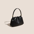 Ruched Leather Cloud Clutch