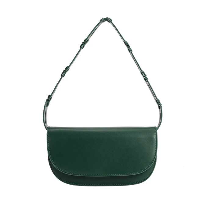 Recycled Vegan Leather Shoulder Bag
